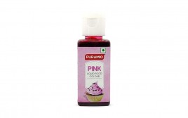 Puramio Pink Liquid Food Colour   Plastic Bottle  50 millilitre